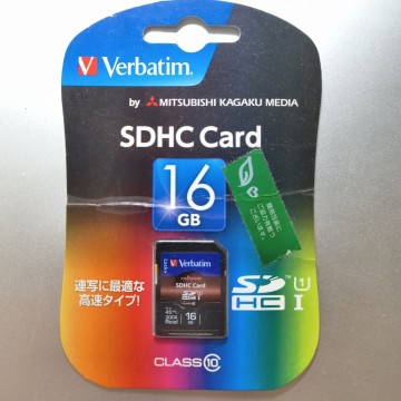 新品未開封 16GB SDHCカード Verbatim SDカード