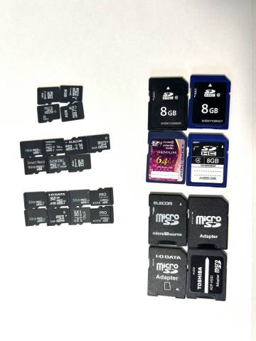 マイクロSDカード19枚 SDカード4枚 アダプター4枚 フォーマット済み 