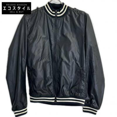 1円 Dior HOMME ディオールオム 06SS 6EH1044060 ブラック エディ期 ナイロン ベースボールブルゾン スタジャン 44 メンズ