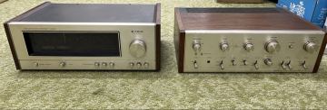 【6624】1円スタート　TRIO KT-5007 チューナー & PIONEER SA-710 プリメインアンプ 2点セット　ジャンク