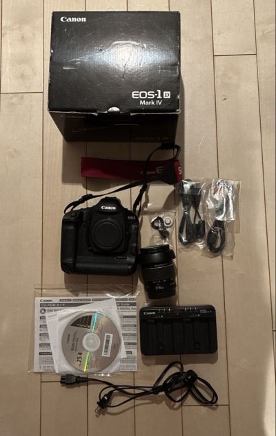【1円スタート】シャッター数64346回 Canon EOS 1D MarkIV 箱付き レンズセット
