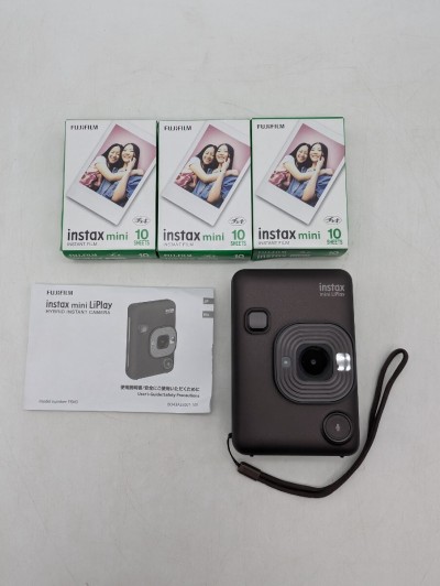 FUJIFILM 富士フイルム instax mini LiPlay ディープブロンズ インスタントカメラ インスタックスミニ F1043 チェキ BROWN ブラウン 茶色