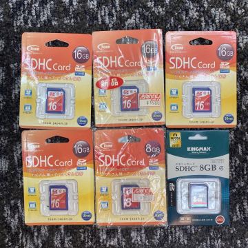 新品 SDカード 16GB 8GB まとめ