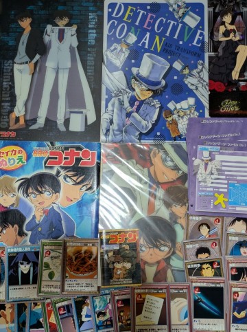 名探偵コナン クリアファイル 下敷き ぬりえ カード プロフィール用紙 雑貨　詰め合わせ　まとめ売り 