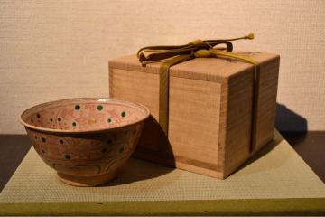 【GE】M15【コレクター所蔵品】時代 安南茶碗/東南アジア 中国 茶道具 器 骨董品 時代品 美術品 古美術品 kk