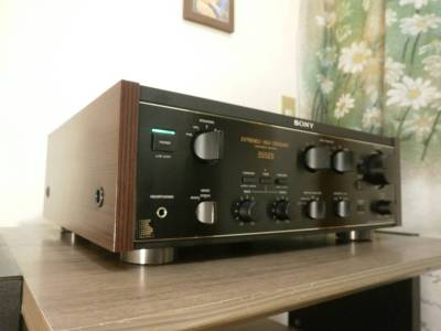 ★使用頻少 最上位機種 SONY TA-F555ESX 保証付 整備済 取説付 物量投入 圧巻のツイントランス 別格の音 プリメインアンプ