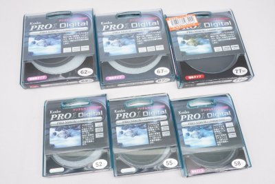 【在庫処分】PRO1D ND8 フィルター 6枚セット 52mm/55mm/58mm/62mm/67mm/77mm ■Kenko Tokina★Joshin437D(現状品)【1円開始・送料無料】