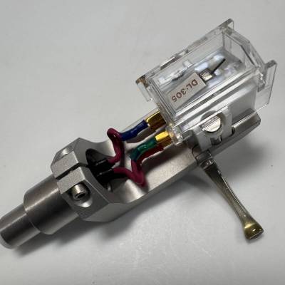 動作良好 DENON デノン デンオン MCカートリッジ DL-305＋audio-technica オーディオテクニカ ヘッドシェル AT-LH18/OCC付き