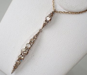 定価60万円&uarr;1キャラット 美品！カシケイ KASHIKEY K18 18金 1.0ct NAKED ネイキッド ダイヤネックレス ダイヤ ネックレス 5.2g 2633