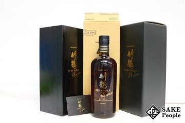 ◇1円～ ニッカ 竹鶴 25年 ピュアモルト 700ml 43％ 箱 外箱 冊子 ジャパニーズ