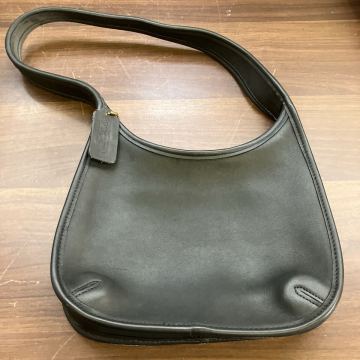 COACH オールドコーチ エルゴ Ergo ブラック ショルダーバッグ ワンショルダーバッグ USA製 当時物 ヴィンテージ バッグ bag レザー