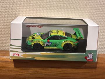  激レア　１円スタート 1/64 SPARK sparky Nurburgring 2018 Winner Manthey Porsche 911 GT3 R マンタイレーシング　#912 991 スパーク