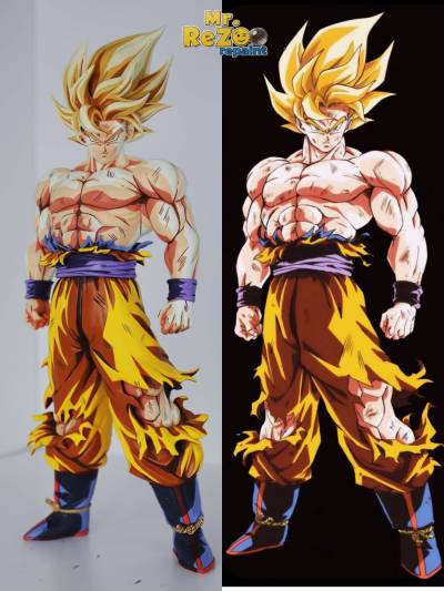 リペイント 2D ドラゴンボール 孫悟空 スーパーサイヤ人2 ブロリー バトルRepaint 2D Dragon Ball Son Goku Super Saiyan 2 Broly Battle