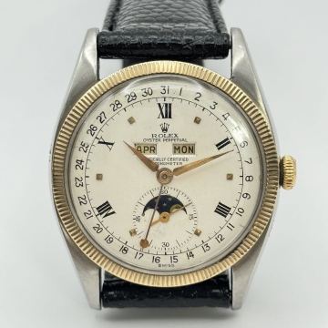 108★ ロレックス　ROLEX　Ref.6062　トリプルカレンダームーンフェイズ　稼働品　ヴィンテージ　スターダイヤルインデックス