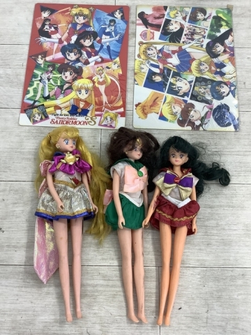 Ｔ16 美少女戦士セーラームーン人形 キャラトーク ドール スーパーセーラームーン 当時物 BANDAI 1995 ジュピター/マーズ