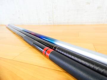 【USED!Shimano・がまかつ 鮎竿３本まとめ★時雨 81 中調/AYU XL 先掛/がま鮎 MARKⅡGold/振出竿 ※現状品＠160（6）】
