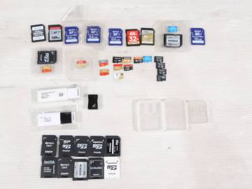 1円～/未検品★SDHC メモリーカード microSD 他 まとめて40点セット まとめ売り 32GB 64GB 128GB 256GB 512GB 8GB 16GB S957