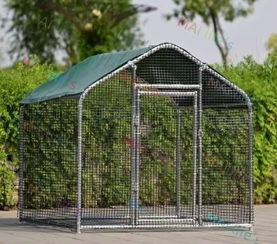 屋外鶏小屋・家禽の小型養殖棚、簡易孔雀ケージ、大型鳩かご、犬用防雨シェルター 組み立て