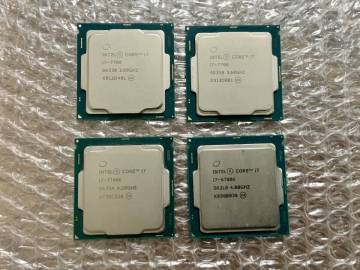 【intel Core i7-7700他4個SET】CPU　1円スタート売り切り　ジャンク　中古　動作PC分解救出品　送料全国一律180円