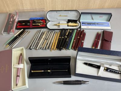 【1Li-9】PARKER パーカー MONTBLANC モンブラン CROSS Aventino SAILOR 39点まとめ ボールペン 万年筆 シャーペン 筆記用具 文房具 現状品