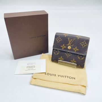 S-17273 LOUIS VUITTON ルイヴィトン ポルトフォイユ・エリーズ M61654 SP0123 モノグラム Wホック財布 箱あり イニシャル有り YS