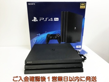 【1円】PS4Pro 本体/箱 セット 1TB ブラック PlayStation4 Pro CUH-7200B 初期化/動作確認済 プレステ4プロ FW12.52 G04-001tt/G4