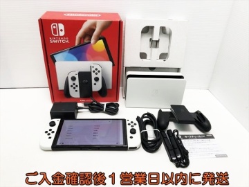 【1円】任天堂 Nintendo Switch 有機ELモデル 本体/箱 セット ホワイト ゲーム機本体 初期化/動作確認済 スイッチ L05-249su/G4