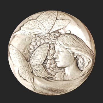 【1円スタート】桜の通り抜け記念メダル 「松月」※SILVER刻印あり　約138g　◆箱なし　アンティーク　コレクション　メダル　u258