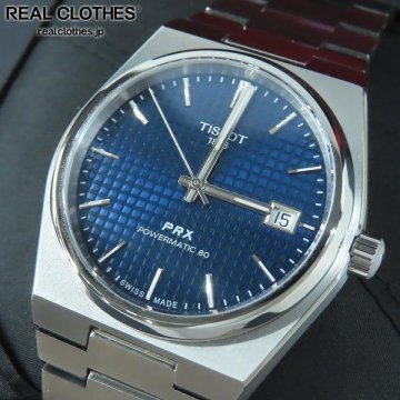 TISSOT/ティソ PRX 38mm ブルー チタニウム 機械式 自動巻き 腕時計 T137.807.44.041.00 /000