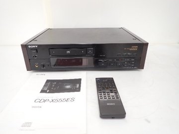 SONY ソニー CDP-X555ES CDプレーヤー リモコン/説明書付 ジャンク品 &there4; 76619-1