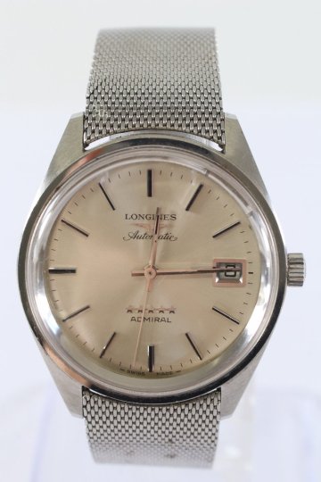 LONGINES ロンジン ADMIRAL アドミラル 5スター cal.505 自動巻き 腕時計 デイト シルバーカラー メンズ 00059-RY