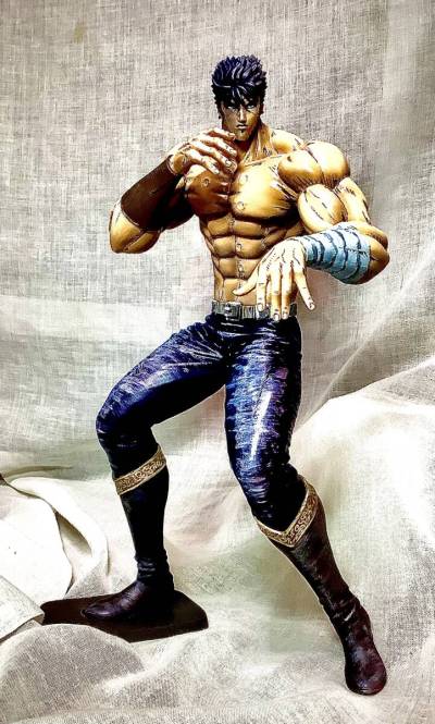北斗の拳Grandistaケンシロウフィギュアリペイント完成品　劇画風仕上げ　検海洋堂200X199Xリボルテックガレージキットスタチュー