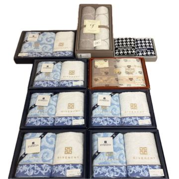 B1621 未使用 ブランド ギフト 9箱 GIVENCHY MCM 今治 マリクレール タオル 箱入り 贈答品 セット 正規品 まとめ