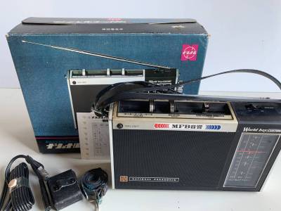 ⑪t248◆National ナショナル パナソニック◆ワールドボーイカスタム RF-850T FM SW MW ラジオ 12トランジスタ ACコード付き 昭和レトロ