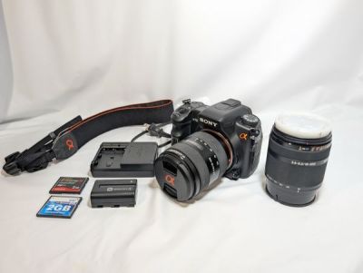 ◆SONY◆DSLR-A700◆デジタル一眼レフカメラ&alpha;◆本体＋レンズ2種（DT16-105mm・F3.5-5.6、DT18-200・F3.5-6.3）◆中古作動品◆