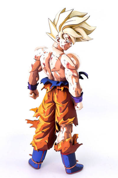 二次元彩色　リペイントドラゴンボール一番くじC賞超サイヤ人孫悟空THE CHRONIC OF GOKU フィギュアDRAGON BALL SONGOKU FIGURE REPAINT