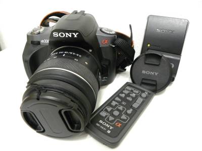 カメラ祭 ソニー &alpha;330 デジタル 一眼レフ カメラ DSLR-A330 DT18-55mm 3.5-5.6 SAM SAL 1855 SONY 充電器 リモコン付 通電 確認済み