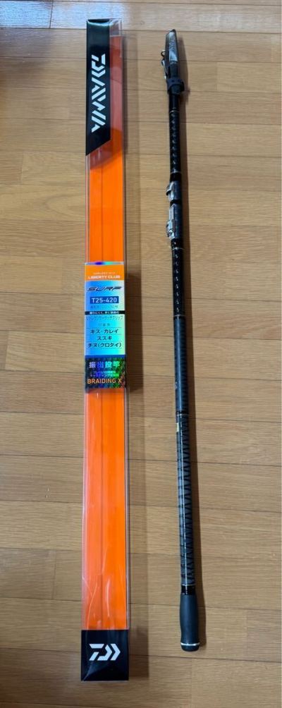 DAIWA リバティクラブ SURF T&minus;25&minus;420 振出投竿　BRAIDING X 中古