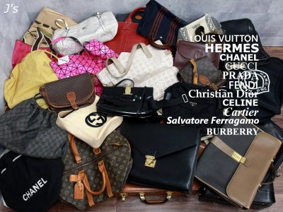 1円■ルイ・ヴィトン エルメス CHANEL グッチ プラダ フェンディ ディオール CELINE フェラガモ カルティエ■ジャンク バッグ 140点以上