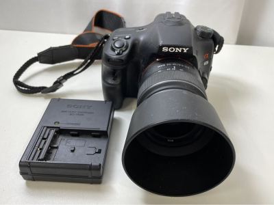 174T-6-1 SONY ソニー&alpha;65 SLT-A65V ボディ デジタル一眼 レンズ 3.5-5.6 18-55mm 動作通電未確認