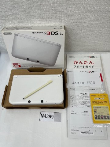 【1円～】【ジャンク品/読み込み確認済み】初期化済み Nintendo 3DSLL 本体 箱付き ホワイト ニンテンドー 58-N4399