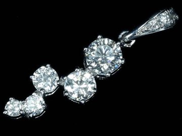 KZ18584T【1円～】新品【RK宝石】《DIAMOND》豪華絢爛!! 極上ダイヤモンド 総計1.02ct!! Pt900 高級ペンダントヘッド ネックレス