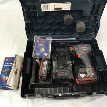 sy409 送料無料！動作品 ボッシュ BOSCH 18Vインパクトドライバー GDX 18V-210C バッテリー&times;2 充電器 ケース