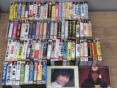 SS 昭和　女性アイドル　カセットテープ　まとめ販売　中森明菜　柏原よしえ　岩崎宏美　山口百恵　八神純子　松田聖子　石川秀美