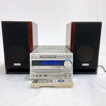 08009 美品 ONKYO CD/MDチューナーアンプ FR-N9FX / スピーカー D-N9FX セット リモコン付き 動作確認済み オンキヨー