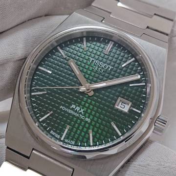 【１円スタート！！】ティソ ピーアールエックス TISSOT PRX T137.407.11.091.00 T137407 自動巻き メンズ 腕時計 ダークグリーン文字盤！