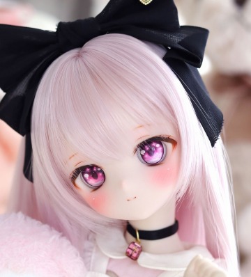 【LUCKY STAR】DDH-01 セミホワイト肌 カスタムヘッド+レジンアイ2種 
