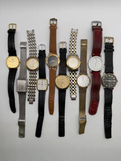 z/z/Y081-189/ブランド 腕時計 10本 まとめ LONGINES GUCCI TISSOT BULOVA EDOX TECHNOS 等 メンズ/ジャンク 動作未確認