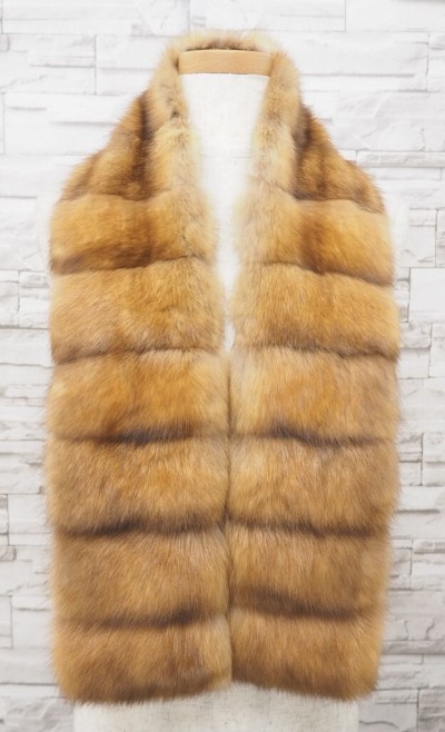 ☆ロシアンセーブル☆ロングマフラー☆120cm&times;14cm☆