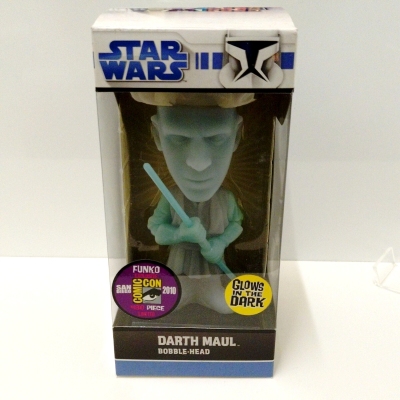 【FUNKO】 STAR WARS スターウォーズ DARTH MAUL ダースモール ボブルヘッド2010年 コミコン限定品 蓄光バージョン 首振りフィギュア